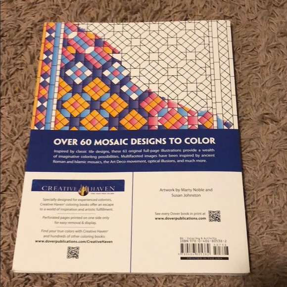 Mosaic Designs Coloring Book - Picture 3 of 3